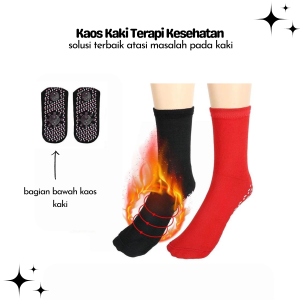 Kaos Kaki Terapi Kesehatan / Alat Terapi Kaki Kesehatan / Kaos Kaki Terapi Penghangat Pelancar Darah Beku