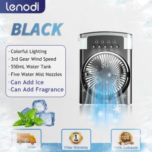 <12hours ship>6 Inches Air Conditioner Cooling Fan With 5 Sprays Portable Fan Air Cooler Kipas Mini Fan Air Humidifier风扇