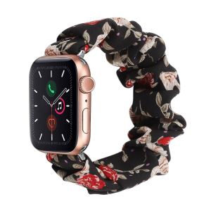 นาฬิกาสายยางรัดผมยางยืดสีสันสดใส49มม. 41มม. 45มม. 44มม. 42มม. 40มม. 38มม. สำหรับชุดนาฬิกา Apple