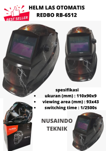 Kedok Las REDBO Shield Welding Topi Helmet Topeng Las BEST HELM LAS