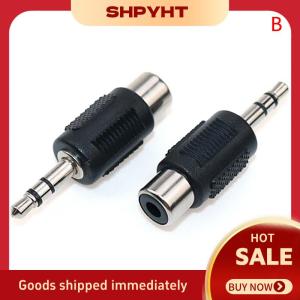 SHPYHT✨ 1Pc Mono Dual Channel Plug 3.5 To AV Adapter 3.5mm Audio Head Male To Lotus RCA Female Jack Conversion Head