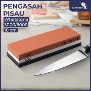 COD KIRIM CEPAT KNIFEZER Glitzy Alat Pengasah Pisau super tajam Whetstone Knife Sharpener 18cm - WKSS-01