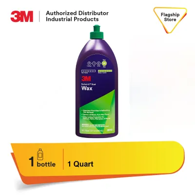 3M Perfect-It Boat Wax 36113 - 1 Quart Contains Carnauba Wax Protects against Weather and Oxidation For Cars Boats