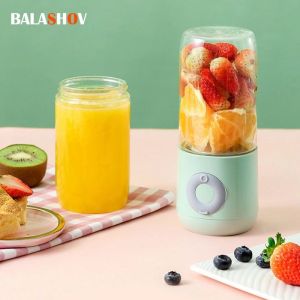COD 6-Pedang Electric Juicer 500ML Botol Juice Blender Cup Mini Portable USB Listrik Blenders Wireless Press Juicers warna acak