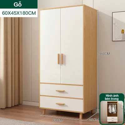 BMZAR Tủ quần áo gỗ cao cấp Đài Loan cánh lùa người lớn