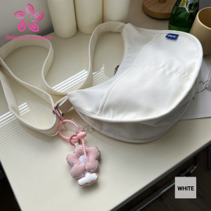 Sakurafashion #L1256 Japanese Canvas Woman Sling Bag Simple Dumpling Bags For Women Student School Sling Bag for Women