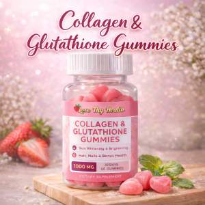 Love Thy Health Collagen & Glutathione Gummies 1000MG 60 Gummies Skin Beauty & Wellness Supplement