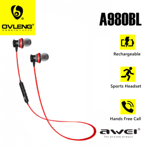 AWEI A980BL Wireless Sports Bluetooth V4.0 Earphone Super Bass Sound