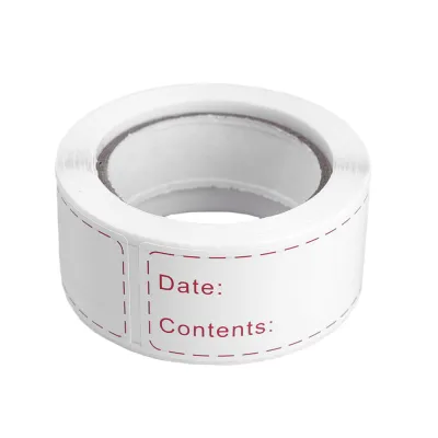 125Sheet/Roll Food Storage Labels Adhesive Removable Food Labels Food Storage Freezer Sticker for Home Restaurant Food Date Safe Supplies