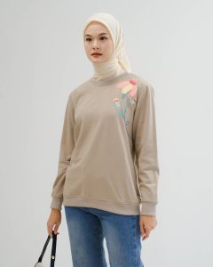 Mayoutfit.id Pippa Sweatshirt | Atasan Blus Kaos Tshirt Basic Floral Print