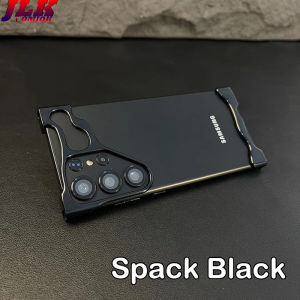 [JLK] Shockproof Metal Frameless Titanium Alloy Phone Case for Samsung S26 S25 Ultra S23 Plus S23+ S24+ Shaped Lens Protective Film Antidrop Protective Case