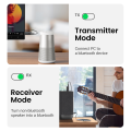 UGREEN Bluetooth 5.1 Transmitter Receiver 2 in 1 Wireless USB Bluetooth Adapter Tích hợp Micrô 3.5mm Âm thanh Bluetooth Dongle Driver Miễn phí cho TV, Âm thanh nổi tại nhà, Âm thanh nổi trên xe hơi, Tai nghe, Loa, PC Model:60300. 