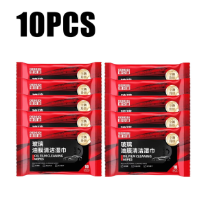 【Upgraded】100Pcs Car Glass Cleaning Wipes Glass Oil Film Removal Wipes Portable Glass Cleaner Watermark Cleaner for Windshield Glass Oil Film RemoverStrong Front Windshield Remover for Windshield Improves Clarity and Visibility for Car windows/glass
