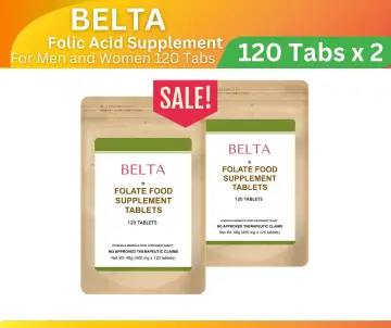 BELTA Folate しがない Supplement 120Caps