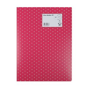Clear Holder EAGLEFiles 20 Pocket A4 Dokumen Keeper Display Book Document Keeper POLKADOT E 318001 A