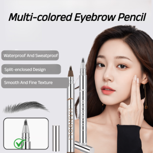 Plush Multi-fork Makeup Eyebrow Pencil Waterproof and Sweat-Proof Long-Lasting Color Natural and Clear Wild Eyebrows毛绒多叉持妆水眉笔