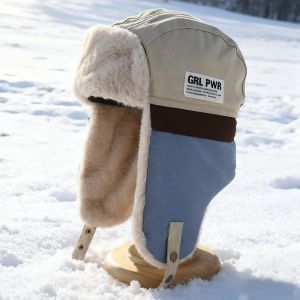 MODERNLUX Windproof Pilot Hat Thermal Thickened Winter Cap Style Versatile Color Matching Ear Protection Hat Outdoor Skiing