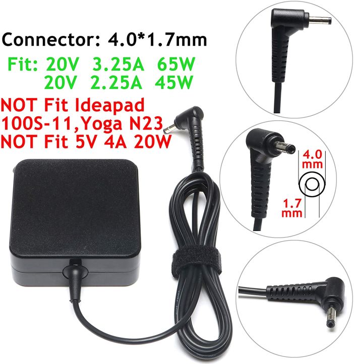 45W Laptop Charger Power Supply For Lenovo IdeaPad 3 5 110 100 - Foto 8