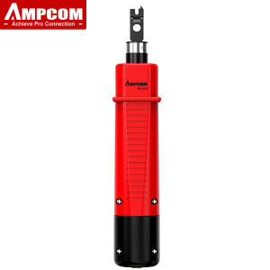 Ampcom bút tách vỏ dây điện 110 loại cáp mạng công cụ với hai lưỡi điện thoại tác động thiết bị đầu cuối chèn công cụ cho RJ45RJ11