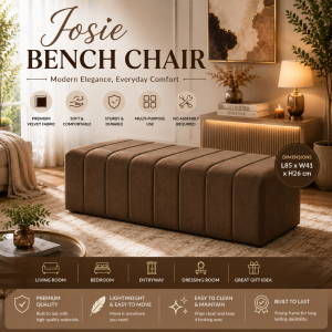 CHF JOSIE Premium Quality Stool Bench Chair/Bench Chair for living room/Bench Chair for bedroom