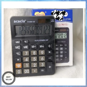 New Solar Electronic Calculator 12 Digits-AA-3866-12S