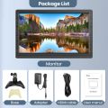 Eyoyo 12 Inch Small HDMI Monitor, Eyoyo Mini Monitor Portable IPS Display, External Monitor for Laptop Security Camera Raspberry pi, 1366x768 HD Monitor, Built-in Speaker. 