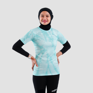 Jerjhon Jersey Olahraga Women Slimfit SHORT Sleeve - Run Pro Series Natural Bliss