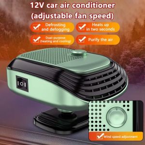 DYT 12V/24V Máy sưởi ô tô Điều chỉnh 360 độ Điện Quạt sưởi ô tô Di động Làm  nhanh Máy sưởi kính chắn gió Để sưởi ấm và khử mờ kính ô tô vào mùa đông