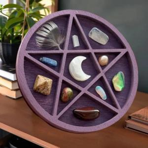 Hmeme Nhiều Màu Thu Nhỏ Kệ Đơ Mặt Trăng Nấm Sao Hình Trái Tim Kệ Ngăn Mini Đồ Trang Sức Chủ