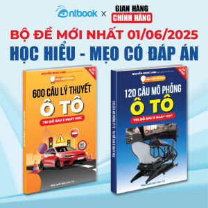 Bộ sách 600 Câu Lý Thuyết + 120 Câu Mô Phỏng Ô Tô Ôn Thi Sát Hạch Thi Đỗ Sau 5 Ngày Cập Nhật Đề Chuẩn Bộ C.A 2025