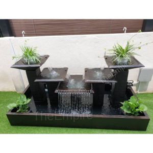 S11 Line 8x3.5 Feng Shui Water Pond Fountain  Kolam Air Sandstone Garden Water Feature Balinese 风水流水喷泉瀑布池 FishWaterfall