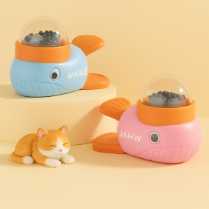 CUTE ELVES Automatic Feeding Dog Puzzle Feeder Cartoon Design Interactive Dog Food Treat Dispenser Toy Educational Slow Feeder Pet Snack Feeder for Dog Training