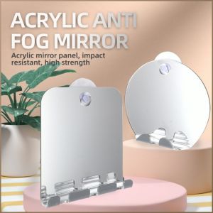 Bathroom Mirror Waterproof Vapor Blur Cosmetic Mirror Anti-fog Suitable for People Unbreakable