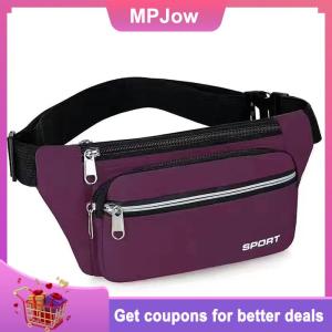 【MPJow】 Fashion Men Women Waist Bag Casual Fanny Pack Purse Large Phone Belt Bag Pouch Outdoor Travel Phone Bag Banana Hip Bags
