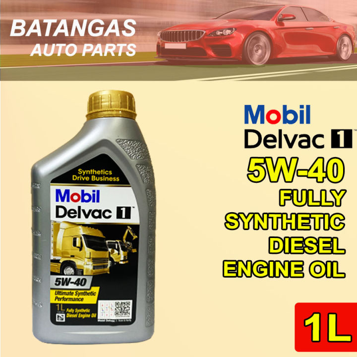 MOBIL DELVAC 1 5W-40 Fully Synthetic Diesel Engine Oil 1Liter | Lazada PH