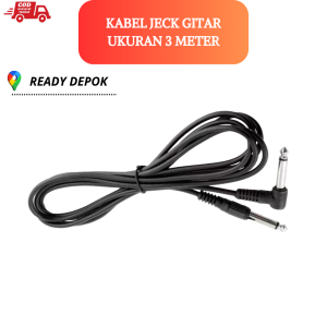 Kabel jack gitar dan bass / keyboard 3 meter bisa cod