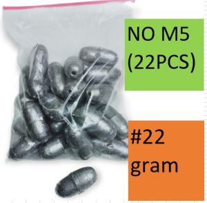 timah pancing ikan bandul model melinjo no 01-04 packet murah.