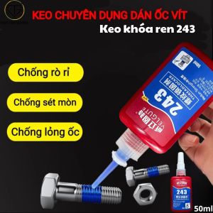 Keo Khóa Ren Cao Cấp 243 Khóa Ốc Vít Máy Móc Xe Máy