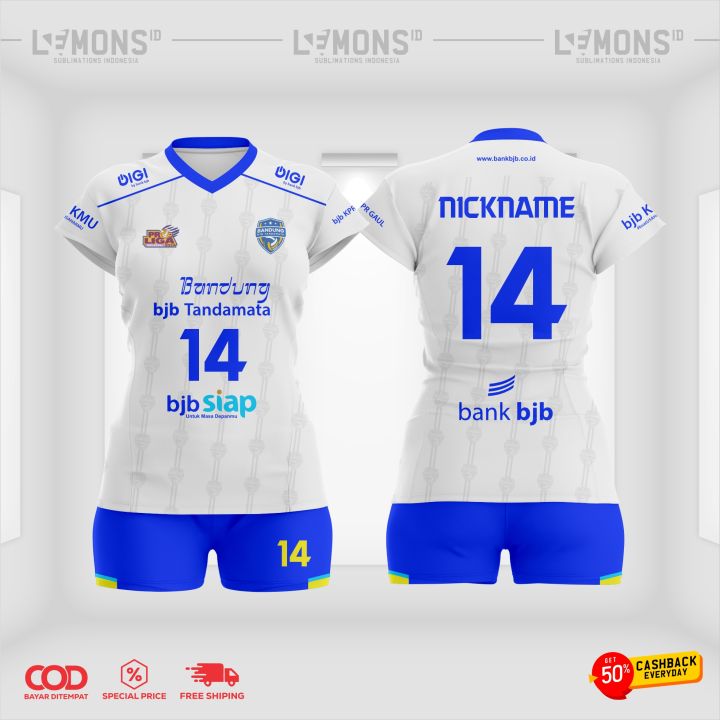 Jersey Voli Bandung Bjb Tandamata Proliga Terbaru Lazada Indonesia