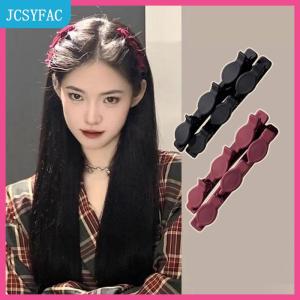 JCSYFAC  Trán đàn bện tóc Clip phụ kiện mới rắn màu bện tóc clip nhỏ thơm tóc Clip cắt nhỏ tóc bangs Clip
