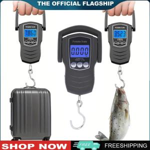【New Arrival】 110lb/50kg Fish Weighing Scale with Backlit LCD Display Electronic Digital Scale for Outdoor Travel Fishing Accessories