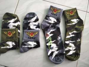 {satu lusin}kaos kaki pria dewasa loreng{ARMY} ukuran di atas mata kaki
