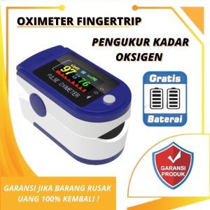 [BERGARANSI] Fingertrip Pulse Oxymeter Oximeter spo2 Alat Ukur Detak Jantung Dan Kadar Oksigen Darah LCD LED