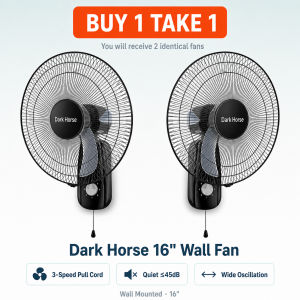 16 inch Wall Fan Powerful Electric Fan Wide Angle Mute Shaking 5 Blades Strong Wind Original Imported Motor