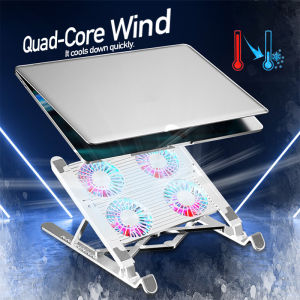 🔥NEW🔥พัดลมโน๊ตบุ๊ค พัดลมระบาย Notebook ปรับความสูงได้ 7 ระดับ ปิดเสียงสุดยอด พัดลมคอมพิวเตอ ที่วางโน้ตบุ้ค แท่นวางโน๊ตบุค ที่รองโน๊ตบุ๊ค Laptop Cooling Pad ที่ตั้งโน๊ตบุค Laptop Stand Cooler ที่ระบายความร้อนโน๊ตบุ๊ค Computer Fan