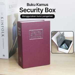 Brankas Mini Bentuk Kamus dengan Kunci Kotak Penyimpanan Tersembunyi Buku Key Lock Hidden Safe Box Dictionary Book Homesafe - KBS / Kotak penyimpanan barang berharga tersembunyi penyamaran