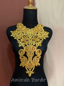 Renda Bordir Hiasan Dada Coker Dewasa