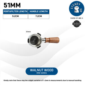 SteadySip 51mm Naked Portafilter Bottomless Portafilter Petrus Maxim Donlim Barsetto 51MM Portafilter Coffee Accesories Machine Portafilter