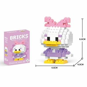 Mainan Edukasi Anak DIY 3D Puzzle Nano Block Brick Toys Lego Balok Susun Mickey Super Mario Pikachu