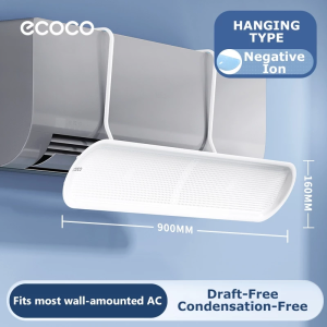 Ecoco Air Conditioner Deflector Universal Adjustable Wind Guide Prevent Direct Breeze Easy Install